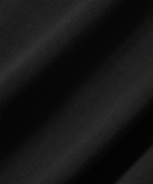 WOOALONG（ウアロン）の「Overlay Drape Long Sleeve Tee - BLACK（Tシャツ/カットソー・レディース・ブラック・SMALL/MEDIUM/LARGE）」の7枚目の写真