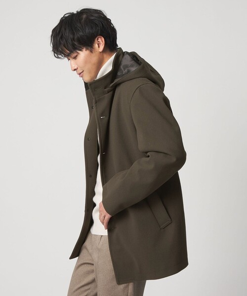 A DAY IN THE LIFE UNITED ARROWS（アデイインザライフユナイテッドアローズ）の「ニットメルトン フードコート-防風-＜A DAY IN THE LIFE＞（その他アウター・メンズ・ブラウン系/オリーブ/ネイビー・M/S/L）」の7枚目の写真