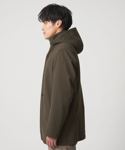 A DAY IN THE LIFE UNITED ARROWS（アデイインザライフユナイテッドアローズ）の「ニットメルトン フードコート-防風-＜A DAY IN THE LIFE＞（その他アウター・メンズ・ブラウン系/オリーブ/ネイビー・M/S/L）」の9枚目の写真