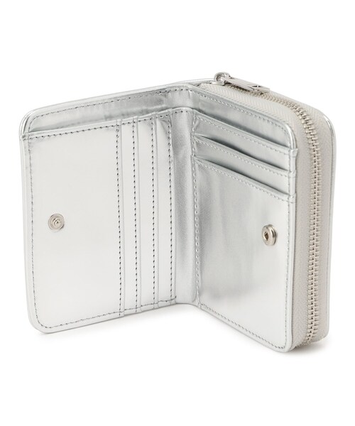 Ober Tashe(オーバータッシェ)の「【新生活・新学期】リボン二つ折り財布(財布・レディース・ブラック/シルバー/レッド系1・FREE)」の7枚目の写真