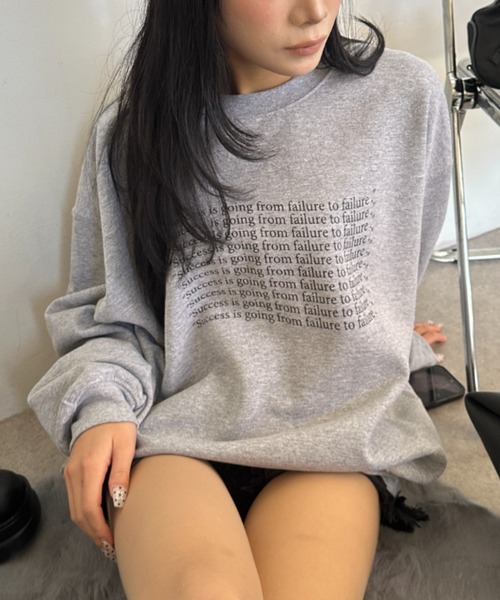 link lot(リンクロット)の「【裏起毛】【男女兼用】アソートプリントスウェットプルオーバー ムーンプリント/ウェーブロゴ(スウェット・レディース・グレー系その他2/ネイビー/ホワイト/ブラウン/ホワイト系その他/ブラック/グレー系その他/グレー/チャコールグレー/ブラック系その他・L/XL)」の7枚目の写真