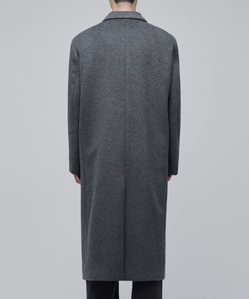 MUSINSA STANDARD（ムシンサスタンダード）の「カシミアブレンドパパショルダーダブルロングコート[ミディアムグレー]（チェスターコート・メンズ・その他・MEDIUM/LARGE/X-LARGE/XX-LARGE）」の7枚目の写真