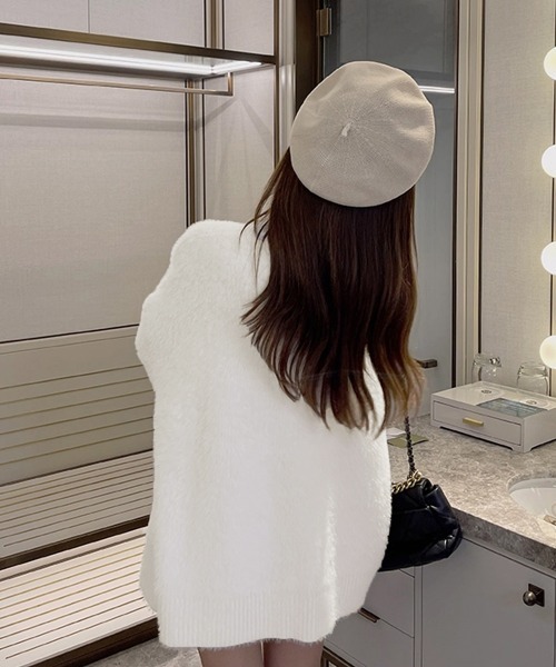 Miniministore(ミニミニストア)の「シャギーカーディガンゴールドボタン韓国風(カーディガン/ボレロ・レディース・ホワイト/ワインレッド/ブラック・FREE)」の13枚目の写真