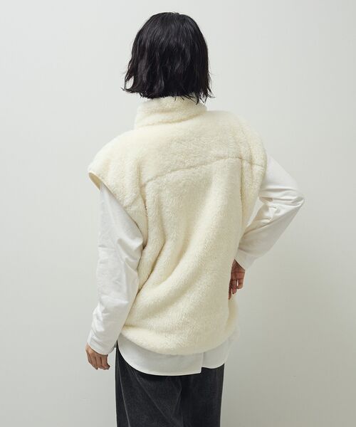 Champion（チャンピオン）の「■別注Champion シェルパフリースベスト（ベスト・レディース・オフホワイト/ブラック/ライトパープル・FREE）」の10枚目の写真