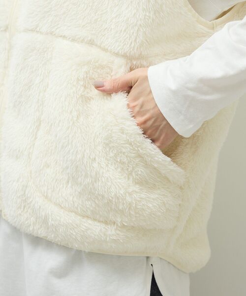 Champion（チャンピオン）の「■別注Champion シェルパフリースベスト（ベスト・レディース・オフホワイト/ブラック/ライトパープル・FREE）」の13枚目の写真