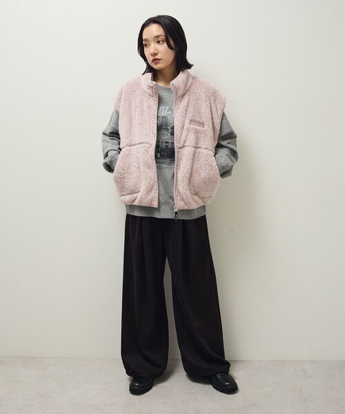 Champion（チャンピオン）の「■別注Champion シェルパフリースベスト（ベスト・レディース・オフホワイト/ブラック/ライトパープル・FREE）」の14枚目の写真