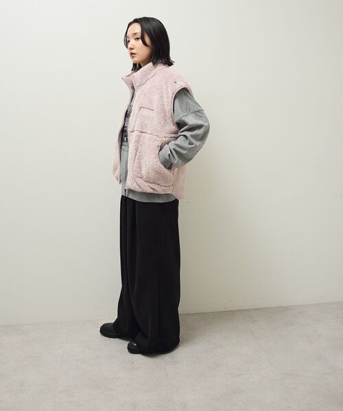 Champion（チャンピオン）の「■別注Champion シェルパフリースベスト（ベスト・レディース・オフホワイト/ブラック/ライトパープル・FREE）」の15枚目の写真