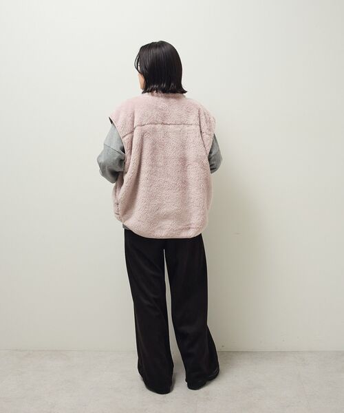 Champion（チャンピオン）の「■別注Champion シェルパフリースベスト（ベスト・レディース・オフホワイト/ブラック/ライトパープル・FREE）」の16枚目の写真