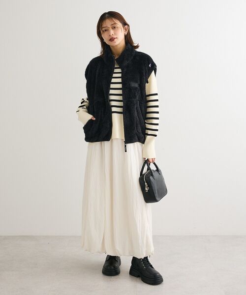 Champion（チャンピオン）の「■別注Champion シェルパフリースベスト（ベスト・レディース・オフホワイト/ブラック/ライトパープル・FREE）」の19枚目の写真