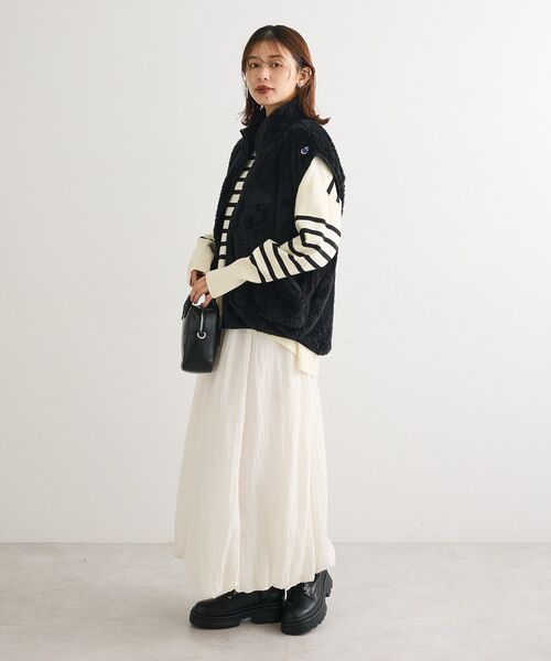 Champion（チャンピオン）の「■別注Champion シェルパフリースベスト（ベスト・レディース・オフホワイト/ブラック/ライトパープル・FREE）」の20枚目の写真