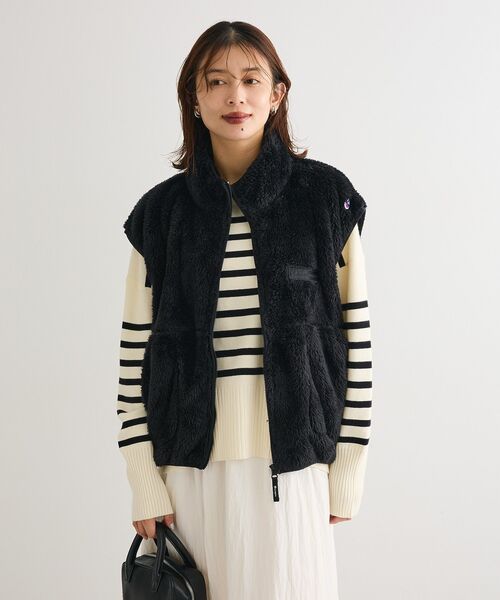 Champion（チャンピオン）の「■別注Champion シェルパフリースベスト（ベスト・レディース・オフホワイト/ブラック/ライトパープル・FREE）」の22枚目の写真