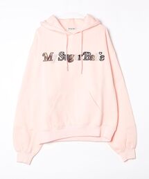Assort check logo hoodie