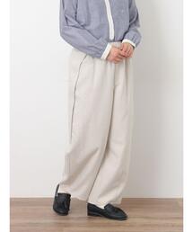 Samansa Mos2 | 【M/Lサイズ】サイド深タックバレルパンツ(その他パンツ)