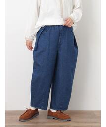 Samansa Mos2 | 【M/Lサイズ】サイド深タックバレルパンツ(その他パンツ)