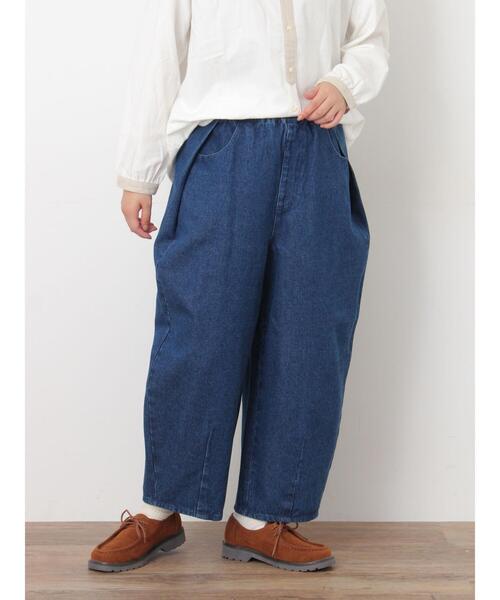 Samansa Mos2(サマンサ モスモス)の「【M/Lサイズ】サイド深タックバレルパンツ(その他パンツ・レディース・カーキ/チャコールグレー/ブルー/ベージュ・L/M)」の4枚目の写真