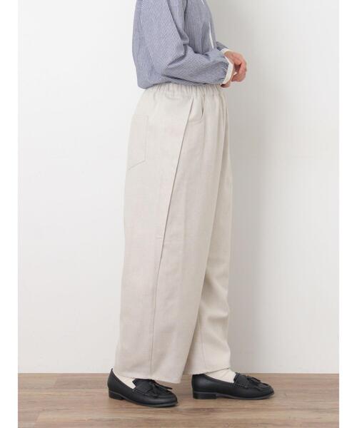 Samansa Mos2(サマンサ モスモス)の「【M/Lサイズ】サイド深タックバレルパンツ(その他パンツ・レディース・カーキ/チャコールグレー/ブルー/ベージュ・L/M)」の14枚目の写真