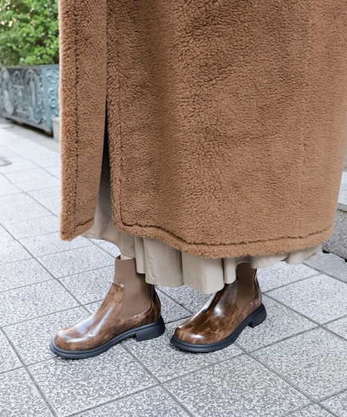 SESTO(セスト)の「ニットストレッチショートブーツ(ブーツ・レディース・ブラウン/ブラック/シルバー・S/M/L/LL/3L)」の21枚目の写真