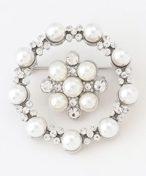 ANY(エニィ)の「【3WAY】セットパールブローチ(マフラー・レディース・ゴールド系/シルバー系・F)」の2枚目の写真