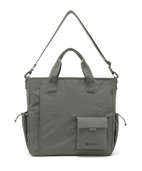 Snow Peak(スノーピーク)の「SnowPeak / Dual Tech Alpha Tote Bag デュアルテック アルファ トートバッグ 海外限定(ショルダーバッグ・メンズ・ブラック/ダークグレー/ライトグレー・ONE SIZE)」の3枚目の写真