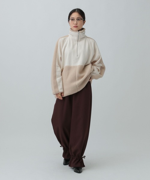 LEPSIM(レプシィム)の「ボア切り替えZIPプルオーバー 601683(その他トップス・レディース・グレー/ブラウン/アイボリー・FREE)」の10枚目の写真