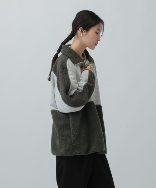 LEPSIM(レプシィム)の「ボア切り替えZIPプルオーバー 601683(その他トップス・レディース・グレー/ブラウン/アイボリー・FREE)」の14枚目の写真