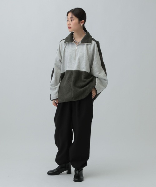 LEPSIM(レプシィム)の「ボア切り替えZIPプルオーバー 601683(その他トップス・レディース・グレー/ブラウン/アイボリー・FREE)」の16枚目の写真