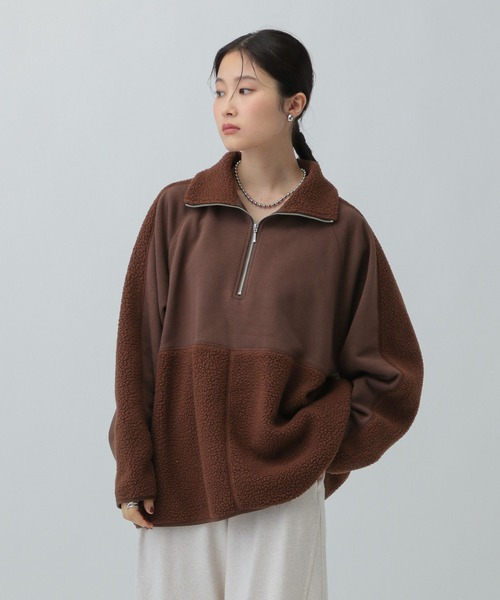 LEPSIM(レプシィム)の「ボア切り替えZIPプルオーバー 601683(その他トップス・レディース・グレー/ブラウン/アイボリー・FREE)」の19枚目の写真