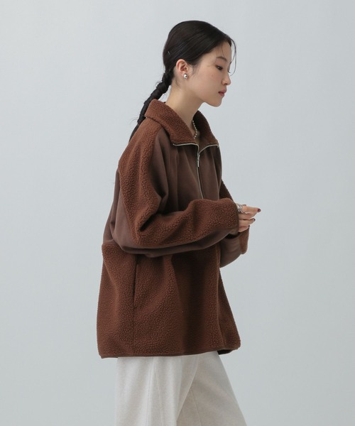 LEPSIM(レプシィム)の「ボア切り替えZIPプルオーバー 601683(その他トップス・レディース・グレー/ブラウン/アイボリー・FREE)」の20枚目の写真