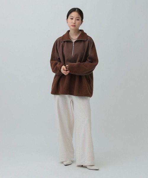 LEPSIM(レプシィム)の「ボア切り替えZIPプルオーバー 601683(その他トップス・レディース・グレー/ブラウン/アイボリー・FREE)」の21枚目の写真