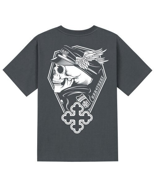 KAN6312(カン6312)の「KTG0119 ゴーストスカル 半袖Tシャツ - グレー(Tシャツ/カットソー・メンズ・その他・SMALL/MEDIUM/LARGE/X-LARGE)」の1枚目の写真