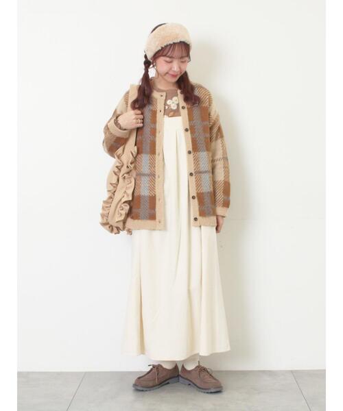 Samansa Mos2（サマンサ モスモス）の「ラウンドフリルトートバッグ（ハンドバッグ・レディース・キャメル/ベージュ・F）」の5枚目の写真