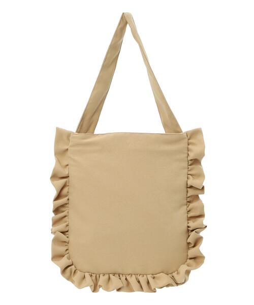 Samansa Mos2（サマンサ モスモス）の「ラウンドフリルトートバッグ（ハンドバッグ・レディース・キャメル/ベージュ・F）」の8枚目の写真