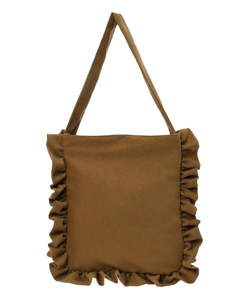 Samansa Mos2（サマンサ モスモス）の「ラウンドフリルトートバッグ（ハンドバッグ・レディース・キャメル/ベージュ・F）」の9枚目の写真