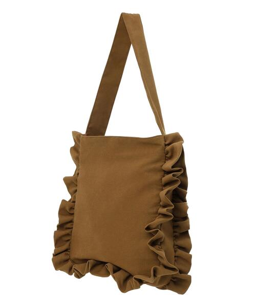 Samansa Mos2（サマンサ モスモス）の「ラウンドフリルトートバッグ（ハンドバッグ・レディース・キャメル/ベージュ・F）」の10枚目の写真