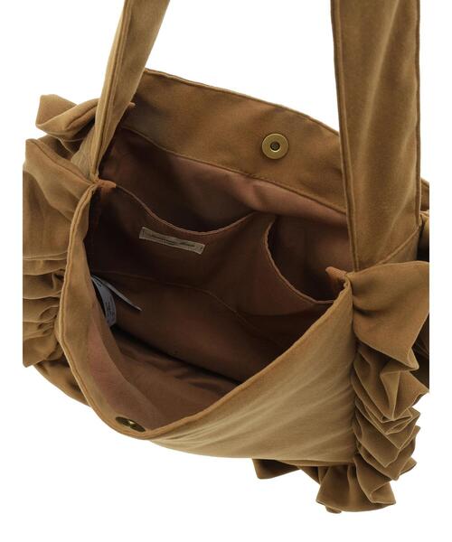 Samansa Mos2（サマンサ モスモス）の「ラウンドフリルトートバッグ（ハンドバッグ・レディース・キャメル/ベージュ・F）」の13枚目の写真