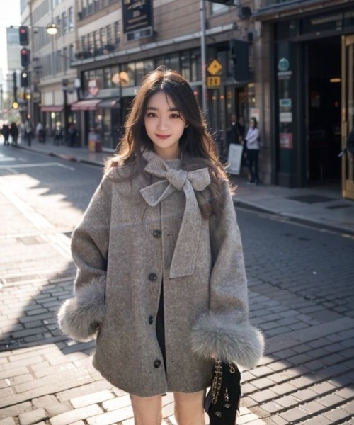 美品✨45R コットン ウール フーディR刺繡 グレー Mサイズ 45R フォーティファイブ アール 7094018 グレー ウールサージのテント