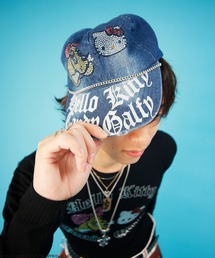 GALFY（ガルフィー）の「【GALFY/ガルフィー】コラボ キラキラデニムキャップ（キャップ）」