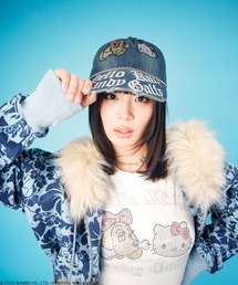 GALFY（ガルフィー）の「【GALFY/ガルフィー】コラボ キラキラデニムキャップ（キャップ）」