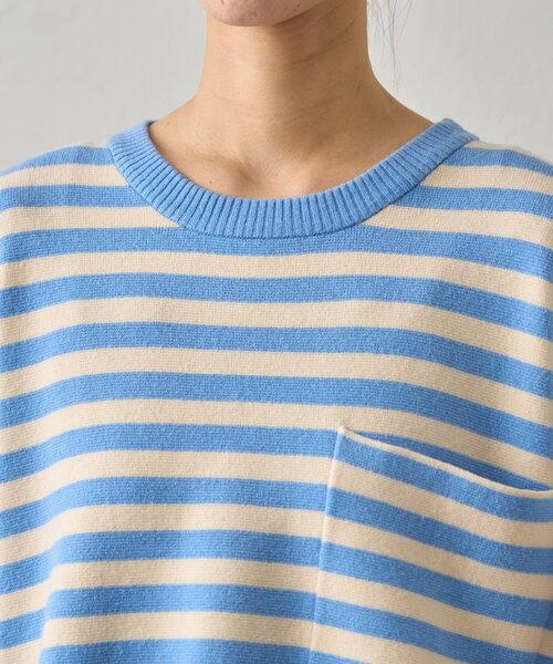 GEVACO（ゲバコ）の「【GEVACO】ショートボーダーニットプルオーバー（ニット/セーター・レディース・レッド/ブルー系その他/チャコールグレー・ONE SIZE）」の19枚目の写真