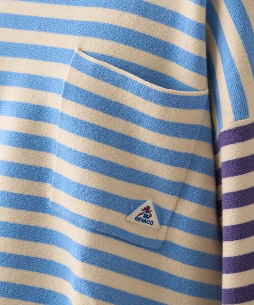 GEVACO（ゲバコ）の「【GEVACO】ショートボーダーニットプルオーバー（ニット/セーター・レディース・レッド/ブルー系その他/チャコールグレー・ONE SIZE）」の20枚目の写真