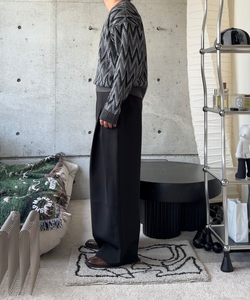 Gaphos (ガフォス)の「vネックジグザグパターンニット(ニット/セーター・メンズ・ブラック/その他・2/1)」の14枚目の写真