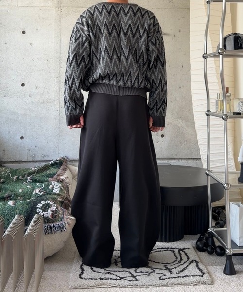 Gaphos (ガフォス)の「vネックジグザグパターンニット(ニット/セーター・メンズ・ブラック/その他・2/1)」の15枚目の写真