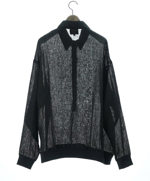 EGO TRIPPING(エゴトリッピング)の「ms6335- LINENSHEER POLO ポロシャツ(666605)(ポロシャツ・メンズ・ブラック/ハウンドトゥース・46/48)」の16枚目の写真