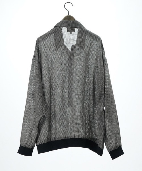 EGO TRIPPING(エゴトリッピング)の「ms6335- LINENSHEER POLO ポロシャツ(666605)(ポロシャツ・メンズ・ブラック/ハウンドトゥース・46/48)」の10枚目の写真