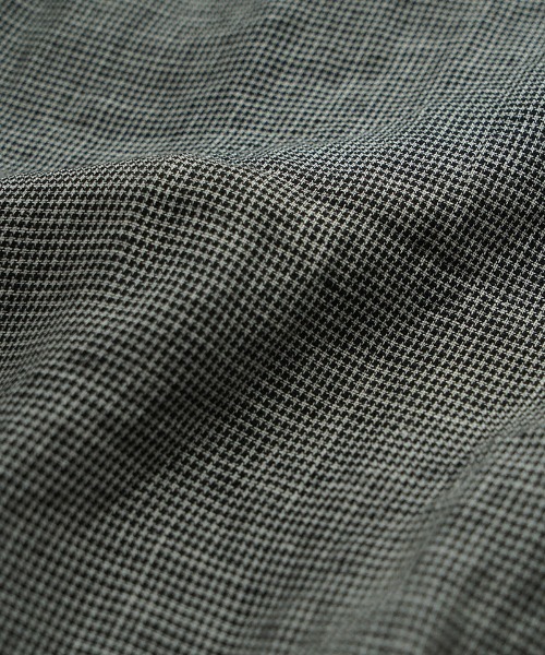 EGO TRIPPING(エゴトリッピング)の「ms6335- LINENSHEER POLO ポロシャツ(666605)(ポロシャツ・メンズ・ブラック/ハウンドトゥース・46/48)」の5枚目の写真