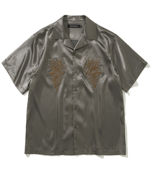 ラップド スネーク ボウリング ハーフシャツ - カーキ