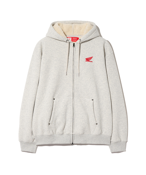 PHYPS MOTORCYCLE(フィップスモーターサイクル)の「Silky Boa Wing logo Hoodie Zip-up_Oatmeal(パーカー・レディース・その他・MEDIUM/LARGE/X-LARGE/SMALL)」の9枚目の写真