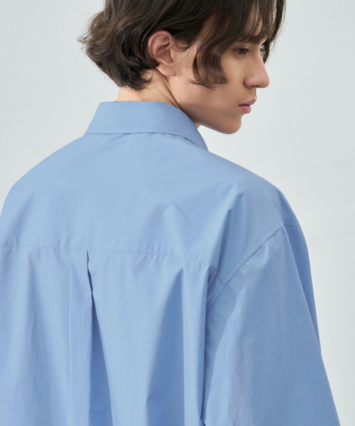 DRAW FIT（ドローフィット）の「ペーパーコットンアレックスシャツ [D.BLUE]（シャツ/ブラウス・メンズ・その他・MEDIUM/LARGE/X-LARGE）」の3枚目の写真