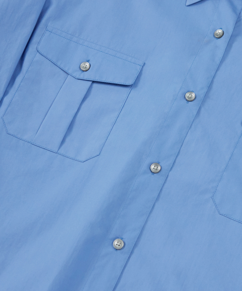 DRAW FIT（ドローフィット）の「ペーパーコットンアレックスシャツ [D.BLUE]（シャツ/ブラウス・メンズ・その他・MEDIUM/LARGE/X-LARGE）」の7枚目の写真