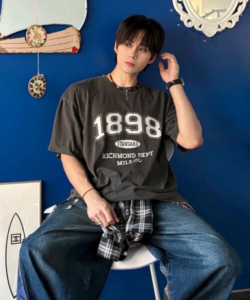 THE MILE（ザマイル）の「1898 RICHMOND CREW [WHITE]（Tシャツ/カットソー・メンズ・その他・LARGE/MEDIUM/SMALL/X-LARGE/X-SMALL）」の3枚目の写真